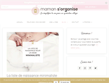 Tablet Screenshot of mamansorganise.com